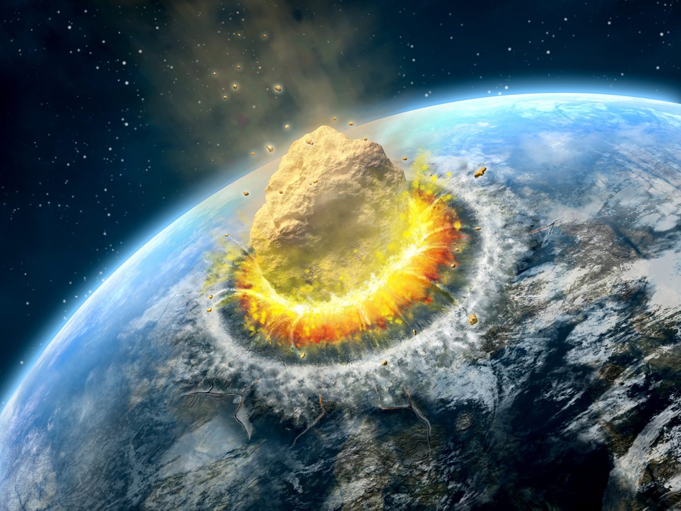 A meteorite strike 3 billion years ago may have helped kickstart life on Earth