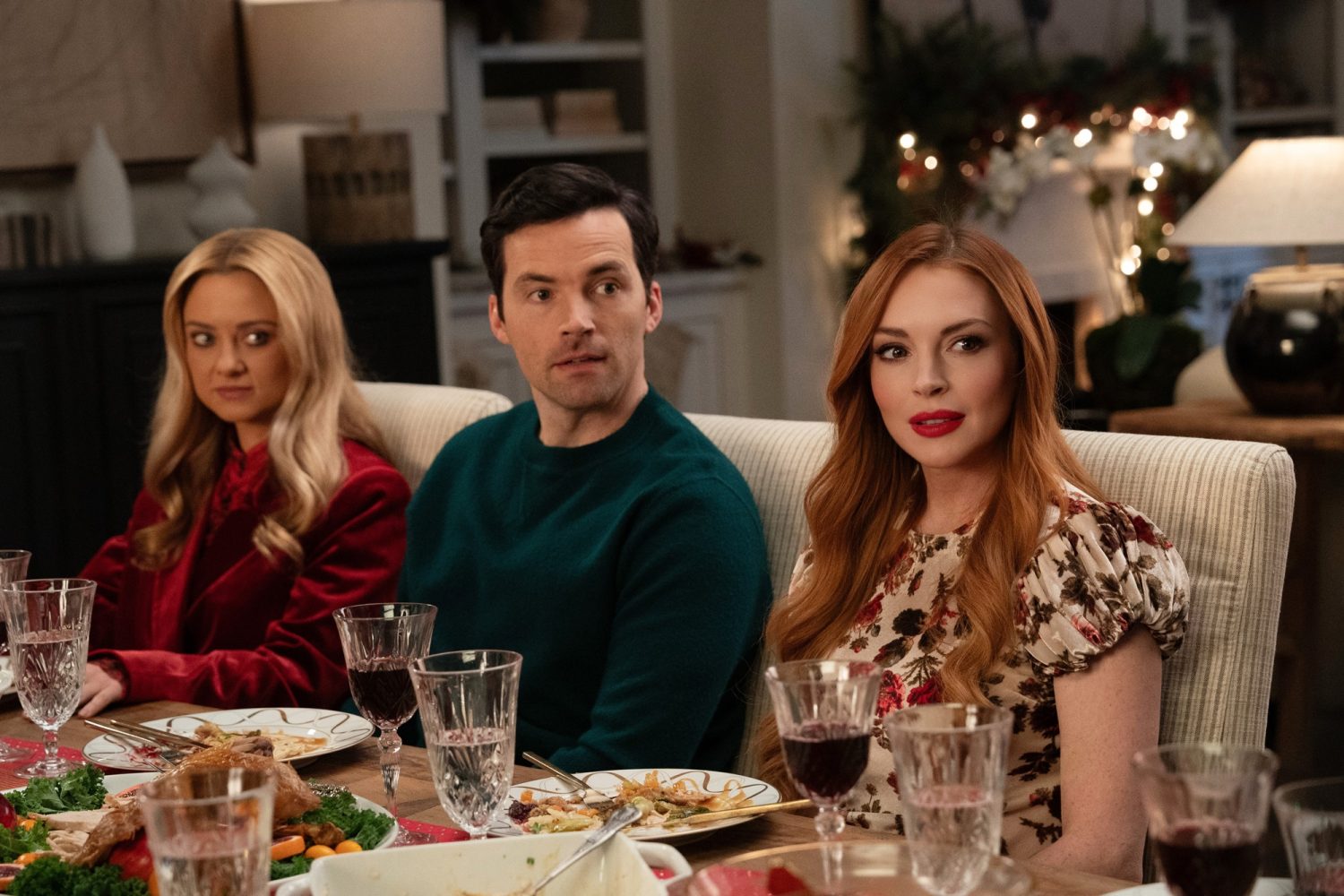 Lindsay Lohan’s latest Christmas movie is soaring up the Netflix charts