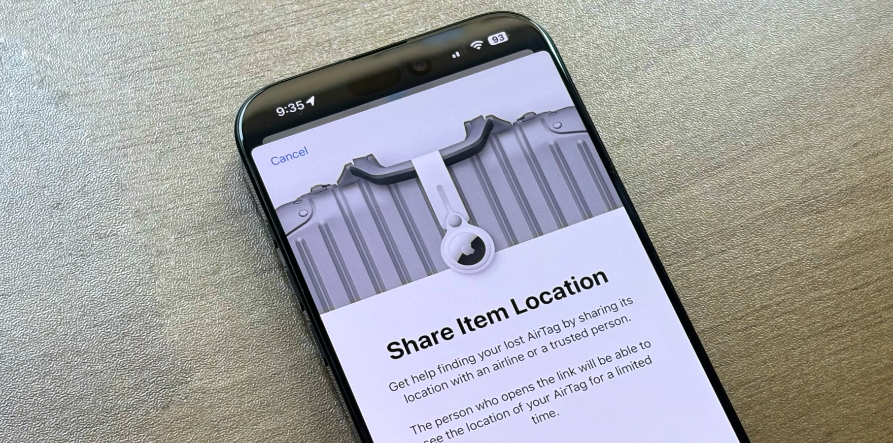 Apple’s new Find My feature lets you share the location of lost items with more than 15 airlines